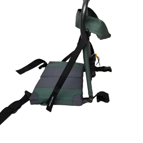 GCI Outdoor Portable Stadium Seat Bleacher Chair Green Gray Camping Sports - Picture 4 of 15